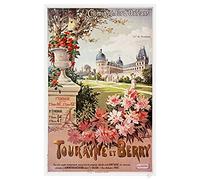 PostersAndCo ™ Chateau de VALENçAY Rfnr-Poster/Reproduction HQ 40x60cm d'une Affiche Vintage/Ancienne