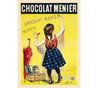 PostersAndCo ™ Chocolat MENIER Rzbw-Poster/Reproduction HQ 50x70cm d'une Affiche Vintage