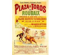 PostersAndCo ™ Corrida Roubaix 1899 Rzyf-Poster/Reproduction HQ 40x60cm d'une Affiche Vintage