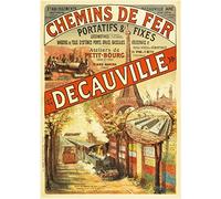 PostersAndCo ™ DECAUVILLE Train Rwfw-Poster/Reproduction HQ 45x60cm d'une Affiche Vintage/Ancienne