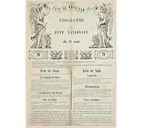 PostersAndCo ™ FêTE NAPOLéON III 1854 Rssd-Poster/Reproduction HQ 50x70cm d'une Affiche Vintage/Ancienne