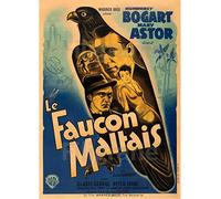 PostersAndCo ™ Le Faucon Maltais Film Rszy-Poster/Reproduction HQ 40x60cm d'une Affiche Cinéma