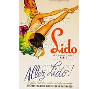 PostersAndCo ™ Le Lido Cabaret Rowr-Poster/Reproduction HQ 40x60cm d'une Affiche Vintage/Ancienne