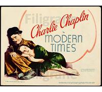 PostersAndCo ™ Modern Times Film Chaplin Rtlq-Poster/Reproduction HQ 60x80cm d'une Affiche Cinéma