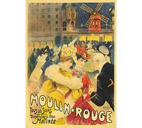 PostersAndCo ™ Moulin Rouge Cabaret Rybh-Poster/Reproduction HQ 50x70cm d'une Affiche Vintage