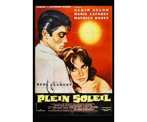 PostersAndCo ™ Plein Soleil Film Rpse-Poster/Reproduction HQ 40x60cm d'une Affiche Cinéma
