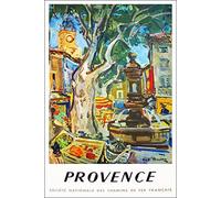 PostersAndCo ™ Provence Rxrl - Poster/Reproduction HQ 70x100cm d'une Affiche Vintage