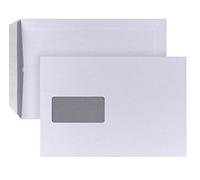 Posthorn 05450321 Pochette d'expédition avec fenêtre, sensible à la pression, 500 pièces, B5, 176 x 250 mm, 90 g, blanc.