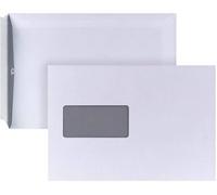 Posthorn Lot de 25 enveloppes d'expédition autocollantes C5 avec fenêtre, impression intérieure blanche pour brise-vue, enveloppes A5, 229 x 162 mm, 90 g/m²