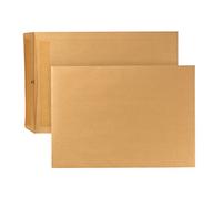 POSTHORN Lot de 250 enveloppes d'expédition autocollantes sans fenêtre - Marron - Pour correspondance quotidienne, courrier d'affaires et autres - 353 x 250 mm - 90 g/m²