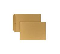 Posthorn Lot de 250 enveloppes d'expédition C4 - Avec colle humide - Sans fenêtre - Marron - Pour correspondance quotidienne, courrier d'affaires et autres - 324 x 229 x 1 mm - 110 g/m²