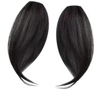 Postiche À Frange Naturelle Pour Couvrir La Perte De Cheveux Gris Postiche De Remplacement Frange Noire Toupet Clip