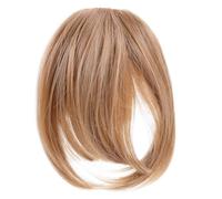 Postiche à Frange pour Femmes Marron, Fibre Haute Température | Effet et Lisse, Réutilisable, pour Essais Salon et Rendez-vous, Apporte du Volume à L’avant