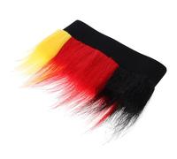 Postiche Bleue Blanche Rouge pour Fans Allemands, Design Ouvert