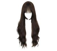 Postiche Bouclé Naturel Pleine Tête Postiche Unique Pour Accessoires De Photographie Vacances Cadeaux Cheveux Longs Faits À La Main Toupet Cosplay Femmes Femmes Noires
