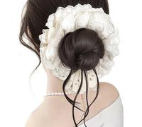 Postiche Cheveux Messy Bun Bandeau Élastique Queue De Cheval Coiffure | Extensions Bouclé Pour Femme Pour femmes, filles, mariées, mariages, fêtes, soirées,