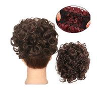 Postiche Chignon Messy Bun Scrunchie Chignon Hairpiece Curly Bun Extensions Scrunchie Updo Hair Pieces Peignes synthétiques dans Messy Bun Hair Piece for femmes Postiche Cheveux (Color : Q1 4)