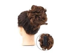 Postiche Chignon Messy Claw Clip Bun Hair Piece Wavy Curly Hair Bun Clip in Claw Chignon Queue de cheval Postiches Synthétiques Tousled Updo Extensions de cheveux Postiche Postiche Cheveux (Size : 1