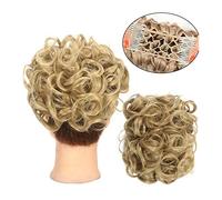 Postiche Chignon Pieces Peignes Synthétiques dans Messy Bun Hair Piece for Femmes, Messy Bun Scrunchie Chignon Hairpiece Curly Bun Extensions Scrunchie Hair Postiche Cheveux (Color : Q1 24)