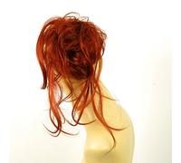 postiche chouchou chignon châtain doré cuivré cheveux cuivré intense ref 22 350