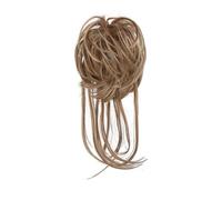 Postiche chouchou synthétique élastique bouclé chignon décoiffé noir blond marron naturel faux cheveux chignon bande updo donut for femme Ponytail Extension(Medium Auburn Ash Blonde)