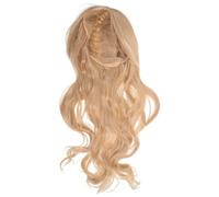 Postiche Cosplay Rockeuse Longue Bou pour Fête Halloween | Fibres Haute Température, Style Punk Réaliste, Confortable au Quotidien, Couleur Or pour Hommes et Femmes