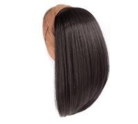 Postiche D'aspect Naturel Pour Une Coiffure Rapide Extension De Cheveux Avec Bandeau À Tête De Mort Haute Pour Femmes Avec Fibres À Haute Température Perruques Synthétiques Réalistes