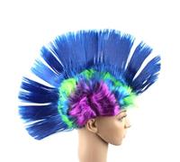 Postiche de Coq de Cosplay en Crête PET pour Célébration Halloween | Mascarade et Fête des Costumes, Facile à Laver, Réutilisable, Port Confortable, Style Joli Bleu