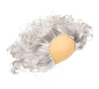 Postiche de Cosplay Chauve Blanche pour Vieil Homme, 1 Pièce