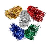 Postiche de Fête à Guirlandes 5pcs en Tinsel, Punk, Célébration Halloween | Léger et Brillant, Effet Métallique pour Scène, Carnaval, Adultes, Esprit D'équipe, Lot de Cinq Couleur Aléatoire