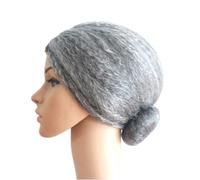 Postiche de Grand-mère Ambiance Halloween pour Cosplay Costume | Fibre Haute Température, Coiffure en Chignon, Facile à Manipuler, pour Soirée à Thème et Bal Masqué
