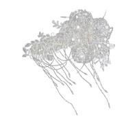 Postiche de mariée légère brodée délicate tulle glands décoration pour cérémonies formelles accessoires de cheveux de mariage poids léger