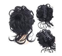 Postiche en Chignon Désordonné pour Femme 1 Pack Messy Curly Bun Bun Extension Bouclés Ondulés Chignon Synthétique Pièce De Cheveux Griffe Clip Chignon Chignon for Femmes Chignon Pince À Cheveux Exten