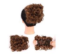 Postiche en Chignon Désordonné pour Femme Messy Curly Bun Hair Extension Wig Bun Easy Stretch Peigne Clips En Queue De Cheval Extensions De Cheveux for Femmes Donut Bun Extensions de Cheveux Chouchous