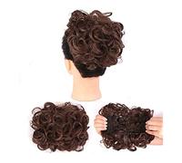 Postiche en Chignon Désordonné pour Femme Messy Curly Bun Hair Extension Wig Bun Easy Stretch Peigne Clips En Queue De Cheval Extensions De Cheveux for Femmes Donut Bun Extensions de Cheveux Chouchous
