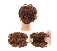 Postiche en Chignon Désordonné pour Femme Messy Curly Bun Hair Extension Wig Bun Easy Stretch Peigne Clips En Queue De Cheval Extensions De Cheveux for Femmes Donut Bun Extensions de Cheveux Chouchous
