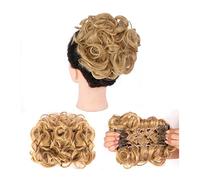 Postiche en Chignon Désordonné pour Femme Messy Curly Bun Hair Extension Wig Bun Easy Stretch Peigne Clips En Queue De Cheval Extensions De Cheveux for Femmes Donut Bun Extensions de Cheveux Chouchous