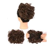 Postiche en Chignon Désordonné pour Femme Messy Curly Bun Hair Extension Wig Bun Easy Stretch Peigne Clips En Queue De Cheval Extensions De Cheveux for Femmes Donut Bun Extensions de Cheveux Chouchous