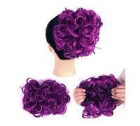 Postiche en Chignon Désordonné pour Femme Messy Curly Bun Hair Extension Wig Bun Easy Stretch Peigne Clips En Queue De Cheval Extensions De Cheveux for Femmes Donut Bun Extensions de Cheveux Chouchous