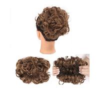 Postiche en Chignon Désordonné pour Femme Messy Curly Bun Hair Extension Wig Bun Easy Stretch Peigne Clips En Queue De Cheval Extensions De Cheveux for Femmes Donut Bun Extensions de Cheveux Chouchous