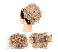 Postiche en Chignon Désordonné pour Femme Messy Curly Bun Hair Extension Wig Bun Easy Stretch Peigne Clips En Queue De Cheval Extensions De Cheveux for Femmes Donut Bun Extensions de Cheveux Chouchous