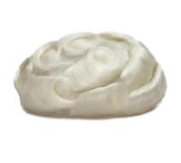 Postiche for homme, postiche en cheveux humains, dentelle suisse souple, système de remplacement capillaire for homme, ligne de cheveux naturelle Hairline Fine(Silver white,8"X10")