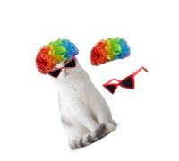 Postiche pour animal domestique pour chien, chat, cosplay, vacances, fêtes, aventure quotidienne, postiche pour chien avec lunettes