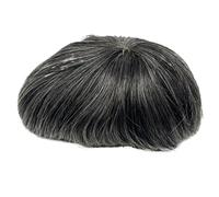 Postiche pour homme Nouvelle perruque en dentelle suisse - Cheveux humains en dentelle autour de la perruque en PU for hommes Toupee invisible for ligne de cheveux 130% de densité de cheveux Perruques