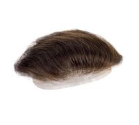 Postiche pour le front Patch de cheveux frontaux for hommes, humains, ligne frontale, dentelle complète, couleur marron(#2)