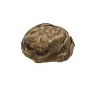 Postiche pour le front Perruque complète en dentelle suisse for hommes, toupet de cheveux humains, nœud blanchi, Durable, confortable, à porter toute la journée(18)