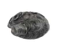 Postiche pour le front Perruque en dentelle for hommes, cheveux humains indiens, respirante, confortable, idéale for diverses occasions(1B60)