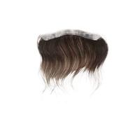 Postiche pour le front Prothèse capillaire for hommes, système de cheveux humains lisses, peau fine 0.06mm, ligne frontale(16x1.8cm)