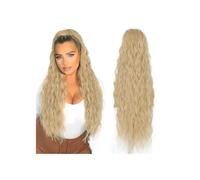 Postiche Queue De Cheval À Clipser For Femmes, Usage Quotidien, Extensions Synthétiques Longues Et Ondulées, Cordon Serrage, Cheveux Multicouches Pour un usage quotidien(Platinum)