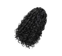 Postiche queue de cheval synthétique bouclée réglable de 35,6 cm pour femme, cosplay et usage quotidien en fibre synthétique